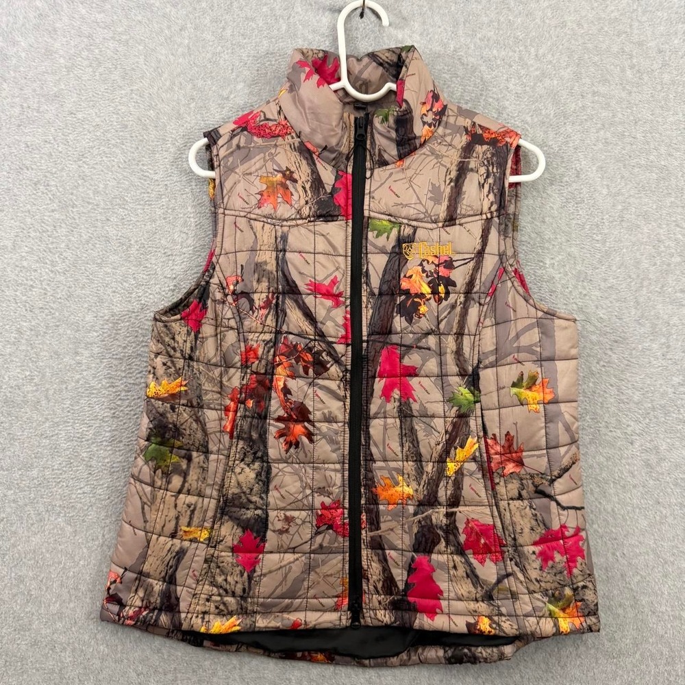 Cashel Hotleaf Women's Camo Quilted Puffer Vest Medium Hunting Outdoor